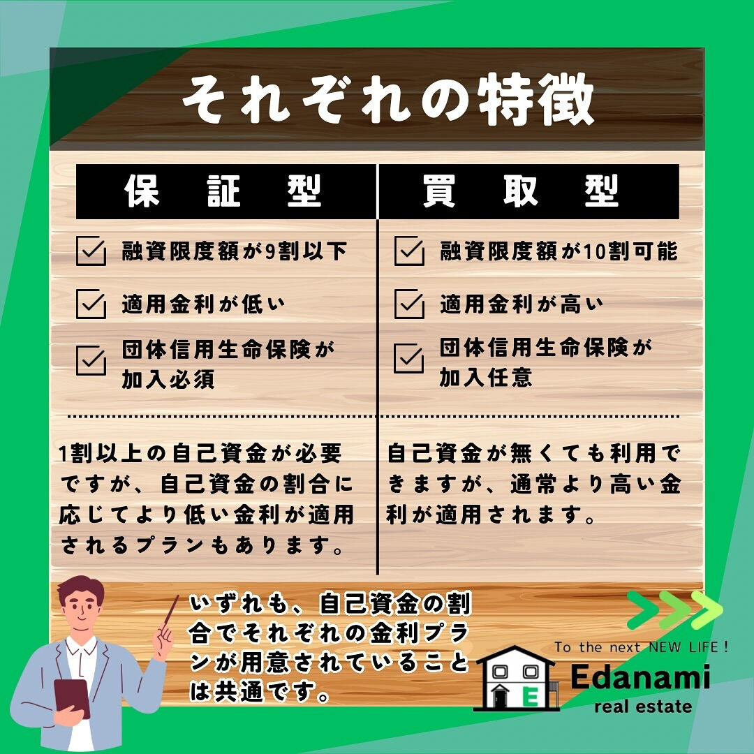 【住宅ローン編】フラット35の保証型と買取型